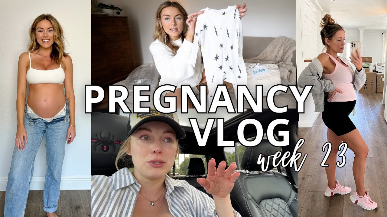 PREGNANCY VLOG WK 23 | BODY CHANGES EMOTIONS, BABY PR PACKAGES & A BUMP UPDATE!