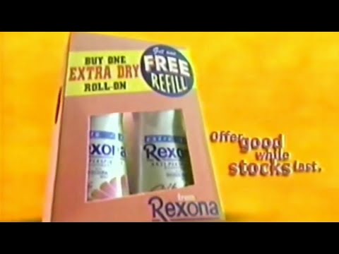 Rexona Extra Dry Silk Roll-On / Refills 30s - Philippines, 1998