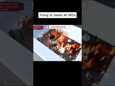 Killing all NPCs in sakura school simulator #shorts #sakuraschoolsimulator #viral
