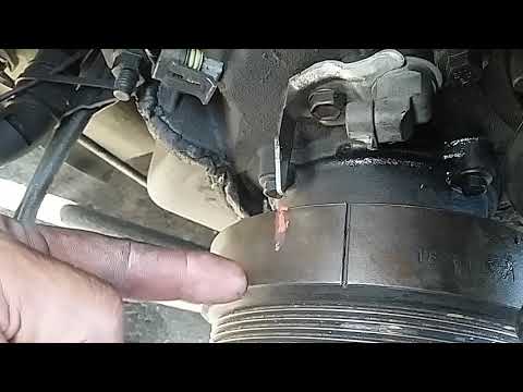 How to remove crankshaft pully out V8 7.3L engine