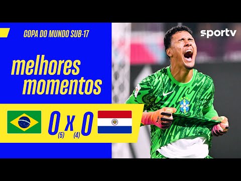 Gols e lances de Brasil x Paraguai