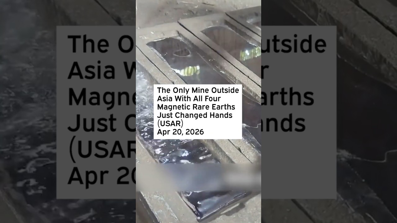 The Only Mine Outside Asia With All Four Magnetic Rare Earths Just Changed Hands #RareEarths