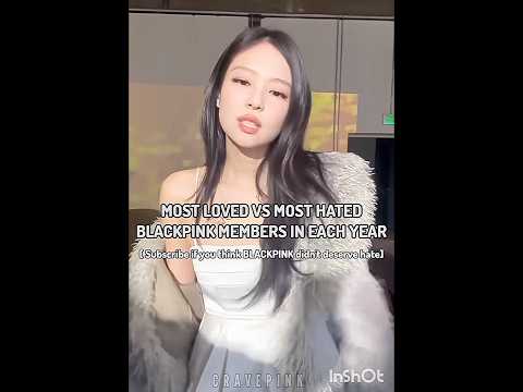😱Most hated vs Most loved blackpink member in 2025 #lisamanoban #jennie #rose #jisoo #fyp #blackpink