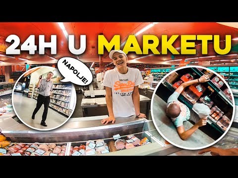 PROVEO SAM 24 H U MARKETU ! (POLICIJA ME UHAPSILA) *nije clickbait*
