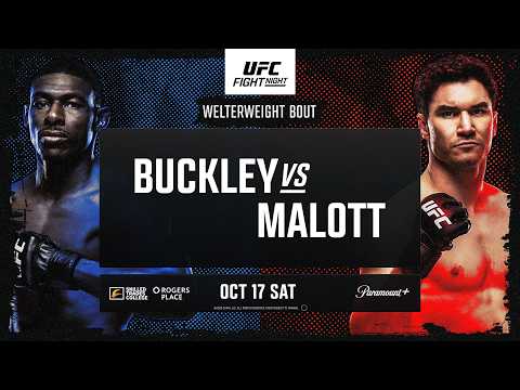 UFC Fight Night: Buckley vs. Malott Odds Courtesy Of MyBookie