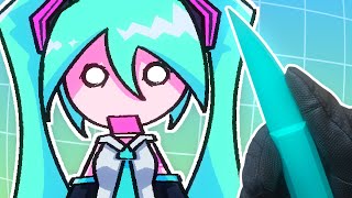 Download lagu I Made Hatsune Miku Knives mp3