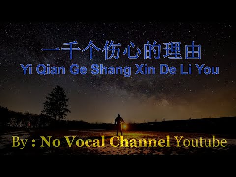 Yi Qian Ge Shang Xin De Li You ( 一千个伤心的理由 ) Male Karaoke Mandarin - No Vocal