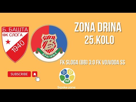 Zona Drina 25. Kolo FK Sloga (BB) 3:0 FK Vojvoda SS