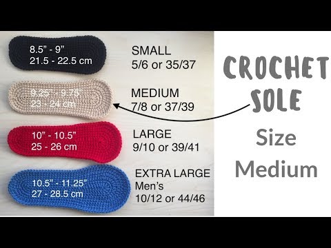 Crochet Sole Medium