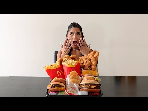 COULD YOU EAT THIS UNDER 1 HOUR FOR $100,000 | VIRAL £50 MCDONALDS CHALLENGE | @LeahShutkever