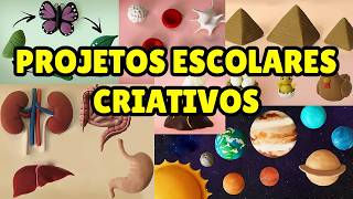 🔴 IDEIAS INCRÍVEIS de PROJETOS ESCOLARES pra FEIRA DE CIÊNCIAS - Tutorial Biscuit, Clay, Plastilina
