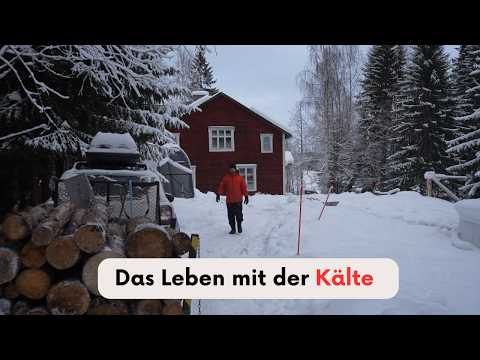 Daily life with the cold in Sweden - living without heating and running water in the house.