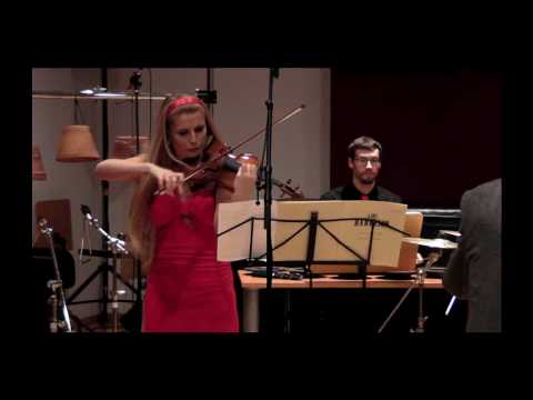 SORANA GATLAN plays LOU HARRISON, Concerto for Violin & Percussion Ensemble (1st.  movement)