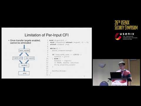 USENIX Security '17 - Efficient Protection of Path-Sensitive Control Security