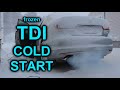 TDI COLD STARTS Compilation Odpalanie TDI Na Mrozie Запуск ТДИ в мороз 30 C S4E34