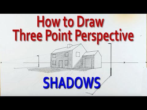 How to Draw using Three Point Perspective Shadows
