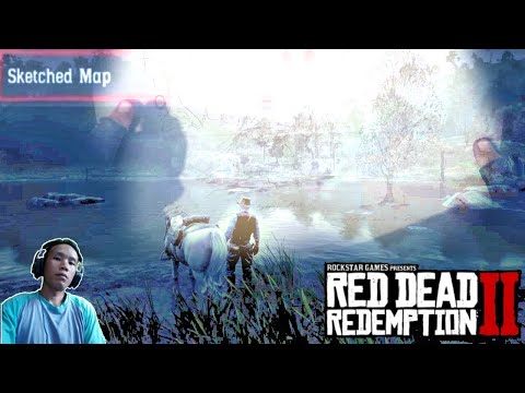 Red Dead Redemption 2 -  Elysian Pool Gold Bar From Sketched Map Treasure Location