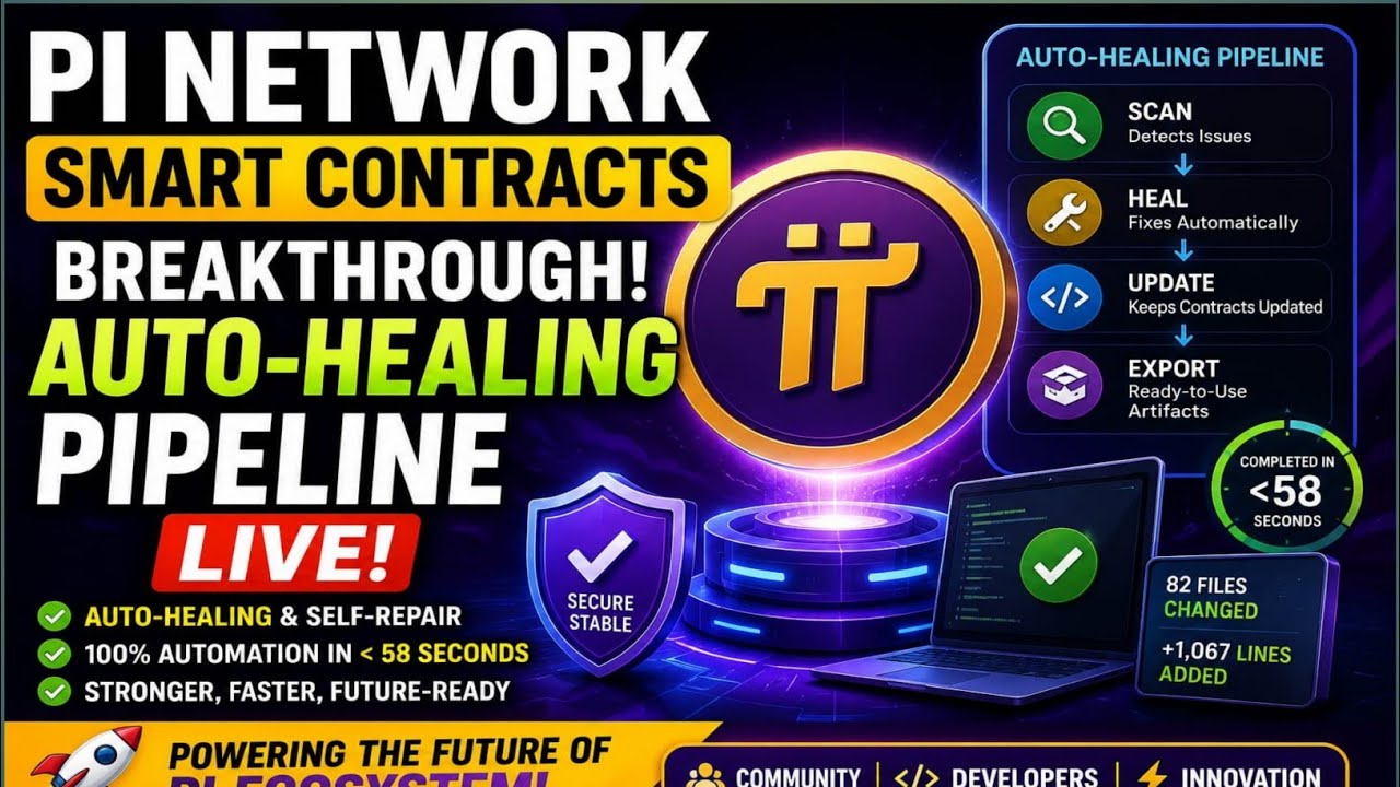 Pi Network Smart Contracts BREAKTHROUGH | Auto-Healing Pipeline LIVE