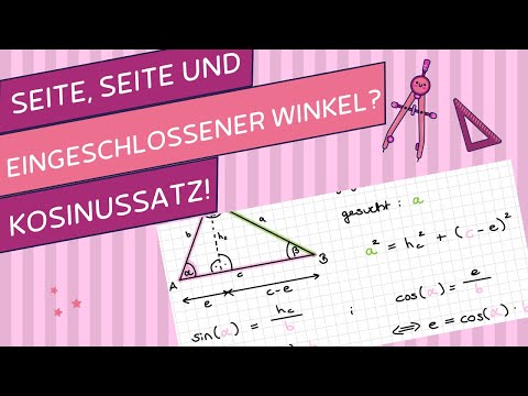 Kosinussatz Herleitung und Anwendung