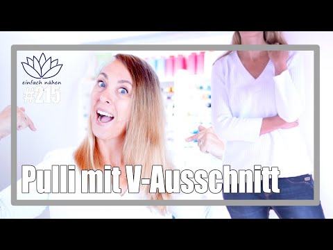 Sailor-knit sweater with a wide V-neck | with Anna from simply sew