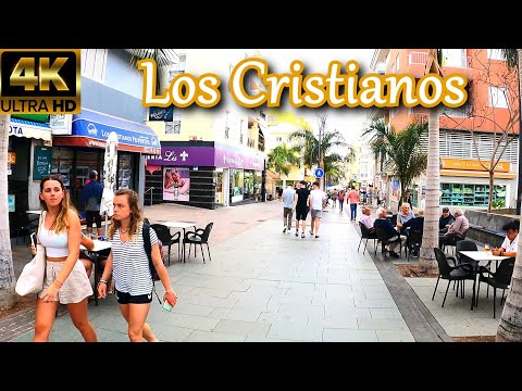 TENERIFE - LOS CRISTIANOS | Cloudy all day Yesterday 🌥️ It is Less Crowded Now? 🤔  Mid-April 2023