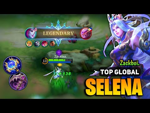 Legendary Selena Midlane Build [ Selena Top Global Gameplay ] Zackboi. - Mobile Legends