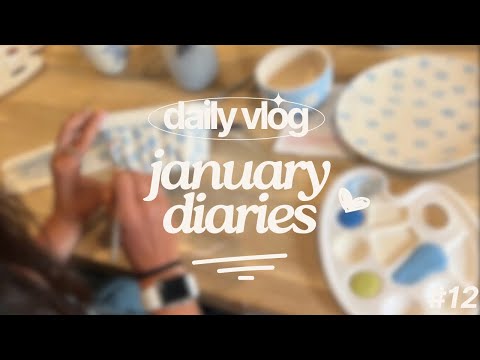 VLOGUARY #12 🎨🛍️😣 realistic daily vlogs - ill again, pottery painting, little haul & crazy morning