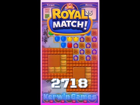 Royal Match Level 2718 - No Boosters Gameplay