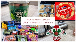 VLOGMAS 2020 - DAY 23 - FINAL FOOD SHOPPING, CHRISTMAS BISCUITS AND CHRISTMAS EVE EVE