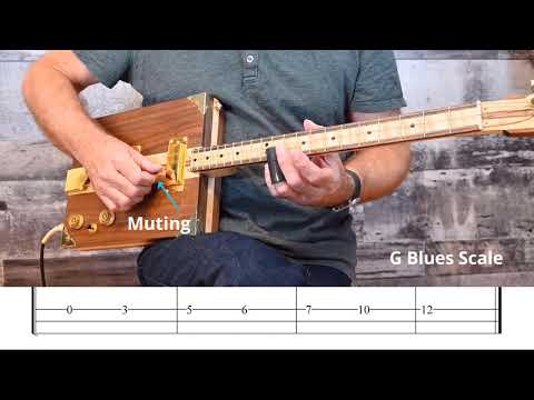Cigar Box Guitar - Slide Exercises - #1 G Blues