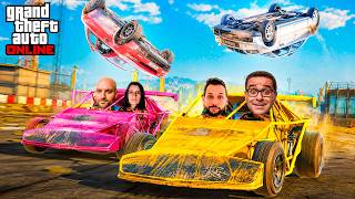 GTA 5 Online #7 - CARROS RAMPA CAOS NA CIDADE C/ VITOR SAKI E MISS PEGASUS