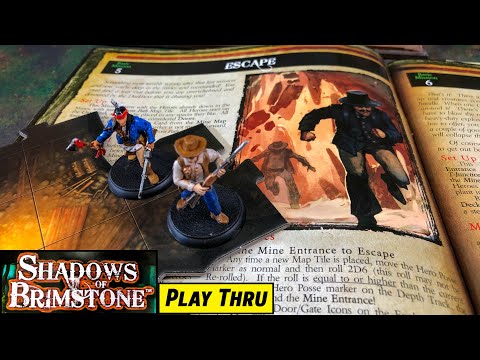 SHADOWS OF BRIMSTONE Solo Play - Scenario Basic 5 ESCAPE