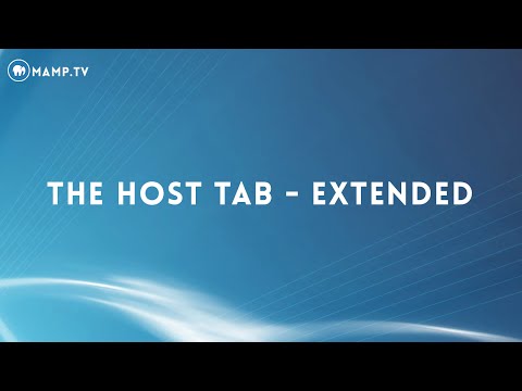 12 The Host Tab – Extended