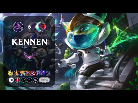Kennen Mid vs Yone - KR Master Patch 13.22