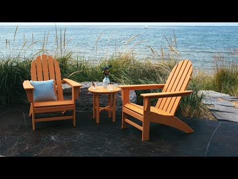 POLYWOOD Vineyard 3-Piece Adirondack Set - PWS399-1 Video