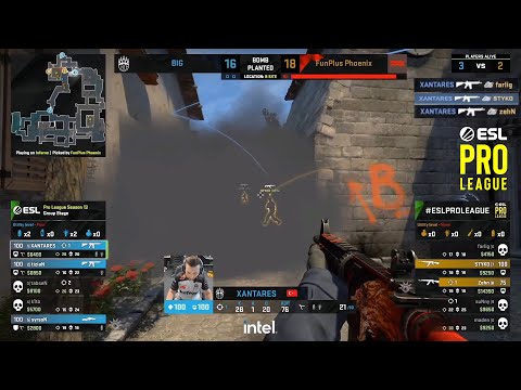WHAT!? XANTARES TRIPLE KILL TROUGH SMOKE - BIG VS FPX - ESL PRO LEAGUE 2021 GROUP A - CSGO BEST CLIP