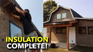 Repairing Rockwool Tornado Damage! | Abandoned Shed to Tiny House