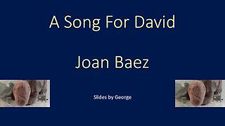 Joan Baez   A Song For David