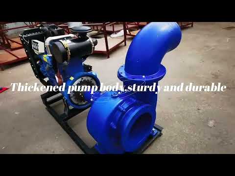 Customized 12-inch water pump and 4-cylinder diesel engine