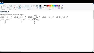 AMC 8 2017 Problem 1