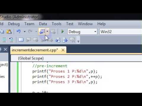 Operasi Operator Increment dan Decrement di C/C++ | rizkaikasari