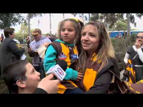 Hawks commiserate - AFL Grand Final 2012