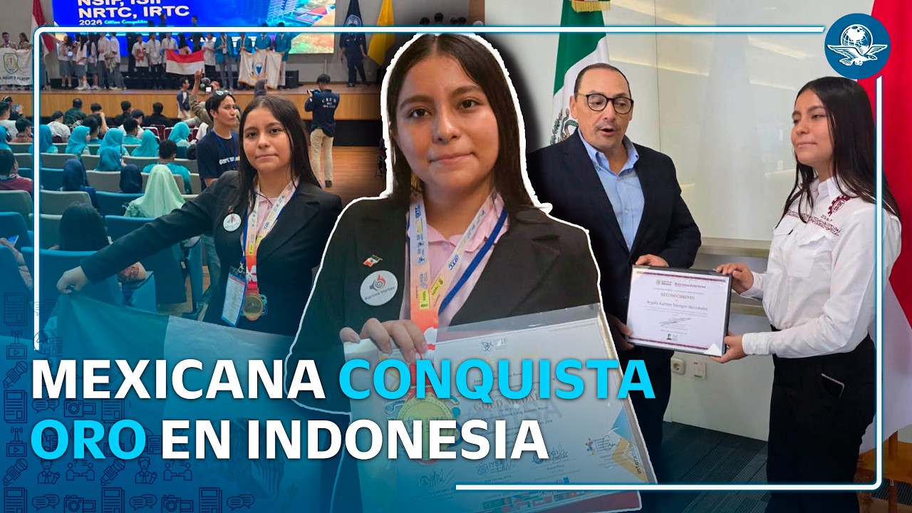 Ángela Karime gana oro en ISIF 2026 con extintor acústico creado en Tamaulipas