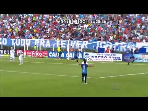 Gols Goianésia 2x2 Goiás - Imagens: Tv Anhanguera (Globo)