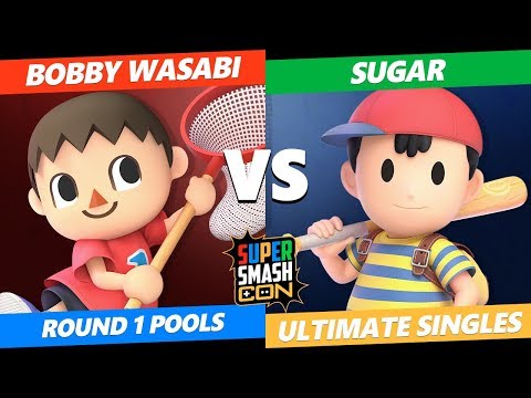 SSC 2019 SSBU -  Bobby Wasabi (Villager) VS  Sugar (Ness) Smash Ultimate Round 1 Pools