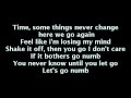 Usher - Numb (lyrics)