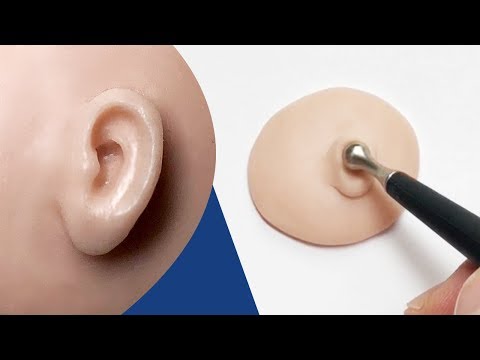 How to Sculpt an Ear from Polymer Clay - QUICK & EASY TUTORIAL