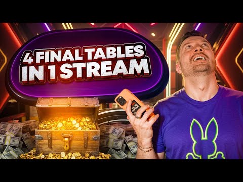 I've got 4 Final Tables in 1 Session!
