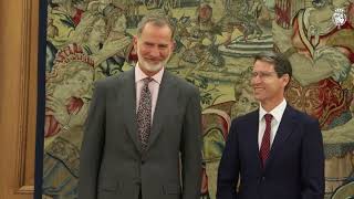 Audiencia de Su Majestad el Rey al presidente de la Comunidad Autónoma de La Rioja, Gonzalo Capellán de Miguel