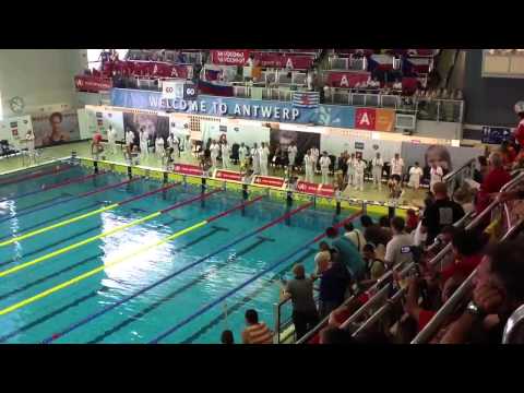 Campionati europei juniores 2012 - Qualificazioni 100 Stile Libero W - Heat 5
